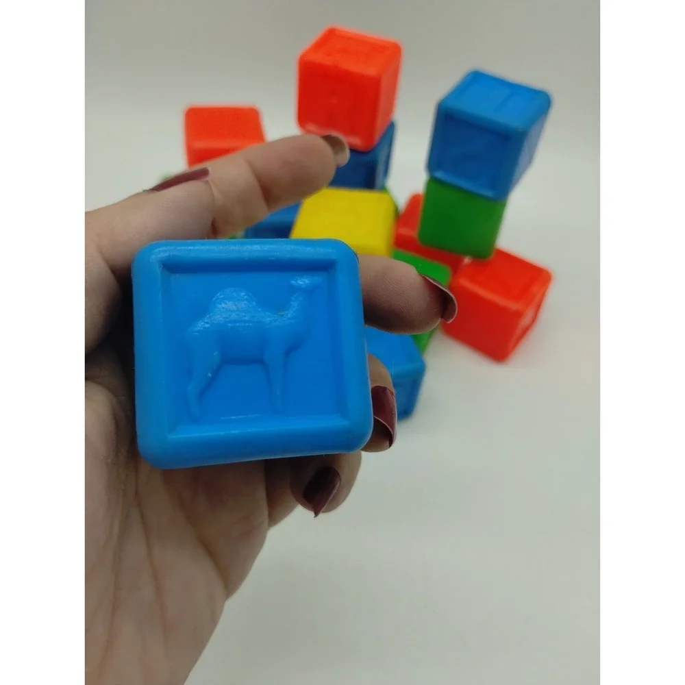 Vintage Colorful Soft Plastic Alphabet Animal 1.5